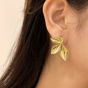 Resim 1 Çift Moda ve Trend Yaprak Küpeler Metal Stil ve Yüksek Kaliteli Basit Küpeler 
