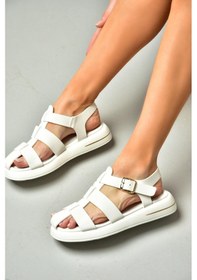 Resim Fox Shoes S518106009 Beyaz Kadın Sandalet Beyaz 