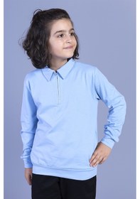 Resim Toontoy Kids Toontoy Erkek Çocuk Polo Yaka Sweatshirt Lacivert 