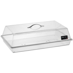 Resim Corona Professional Pc Dikdörtgen Pasta Kek Kabı Takım Kapaklı Gastronom Servis Sunum Standı 32,8x54,5 Cm No:2 - Bo355 