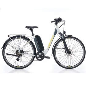 Resim Carraro Ecomfort 47 cm 7-V Hd Mat Storm Gri-Antrasit-Sarı Elektrikli Şehir Bisikleti 