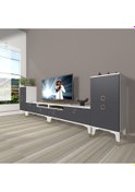 Resim Decoraktiv Eko 9220 Mdf Gold Tv Ünitesi Tv Sehpası Beyaz - Antrasit 