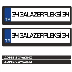 Resim 3A Sol Taraf İsimli Plakalık 