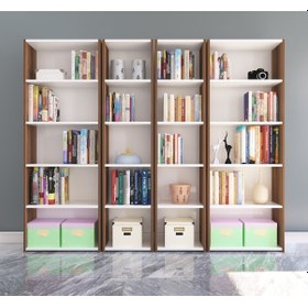 Resim Nurmobilya Nur Mobilya 4'Lü Kitaplık Arkalıklı Model 