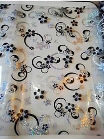 Resim Şefaf Masa Örtüsü 110Cm X 120Cm 1.8Mm Pvc Masa Örtüsü Desenli Ko 