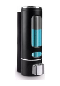 Resim 1 Adet Siyah 400ml Banyo Mutfak Lavabo Oteller El Dezenfektanı Sabunluk Manuel Şampuan Sıvı Tutucu Siyah 