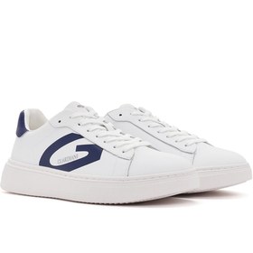 Resim Alberto Guardiani Erkek Beyaz New Era Bağcıklı Deri Sneaker - Beyaz / 4 