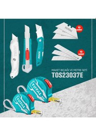 Resim Total TOS23037E Ölçü Ve Maket Bıçağı Seti 7 Parça 