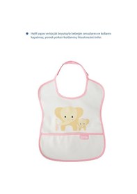 Resim Babyjem Poli Muşamba Mama Önlüğü Küçük Pembe 