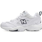 Resim New Balance 608 Leather Mens Sneaker Hakiki Deri Erkek Günlük Spor Ayakkabı Beyaz Beyaz 