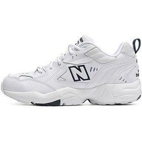 Resim New Balance 608 Leather Mens Sneaker Hakiki Deri Erkek Günlük Spor Ayakkabı Beyaz Beyaz 