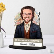 Resim Kişiye Özel Erkek Metamatikçiye Hediye Karikatürlü Biblo 