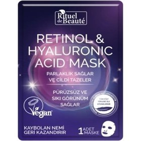 Resim Rituel de Beaute Retinol&Hyaluronik Asit Kağıt Maske 