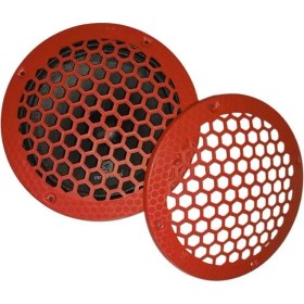 Resim Woodhub 20CM Midrange ve Hoparlör Koruma Kapağı Kırmızı Plastik 1takım (2ADET) 