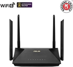 Resim ASUS RT-AX53U WIFI6 Dual Band Extendable Router-AX1800-4G 5G Mobile Tethering-AiProtection 
