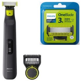 Resim Philips QP6530/15 Oneblade Pro Yüz Ve Sakal Şekillendirici Tıraş Makinesi - QP630 Yedek Başlık Set 