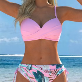 Resim Avrupa ve Amerika Modası Kadınlar Modası Şık Mayo, Bikini Bölünmüş Şık Kadınlar Bikini Seti 
