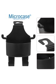 Resim Microcase Oto Araç Bardak ve Telefon Tutucu Eşya Poşet Şemsiye Askılığı 3in1 Set AL4463 