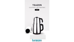 Resim Teazen 2000 W Çelik Elektrikli Çay Makinesi Inox 