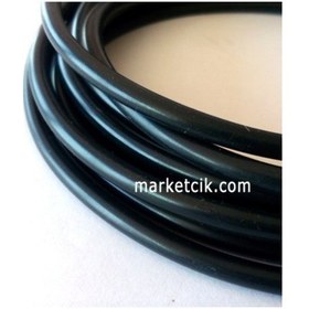 Resim 2X0.75 Mm Askı Abajur İçin Yuvarlak Siyah Ttr Kablo. 5 Metre 
