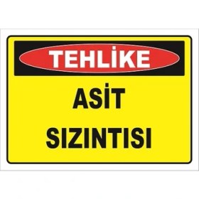 Resim Vizyon Trafik Asit Sızıntısı Levhası 