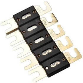 Resim 5 Adet Araba Otomotiv Amp Amplifikatör Otomatik Ses Kaplama Altın 150/200/300a Anl Sigorta 150 