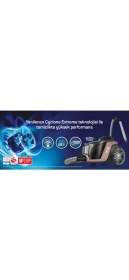 Resim Arzum Turbo Başlıklı Hepa 13 Alerjik Filtreli Emiş Gücü Ayarlı Premium Torbasız Süpürge - Tasarım Ödüllü 