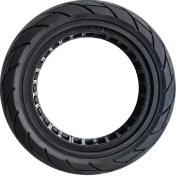 Resim Internet 10X2.50-6.5 Içi Boş Katı Lastik Max G30 Elektrikli Scooter 60/70-6.5 Petek Katı Lastik Siyah 1100G (Yurt Dışından) 