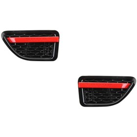 Resim Range Rover 2010-203 İçin Kırmızı/Siyah Çamurluk Izgarası 