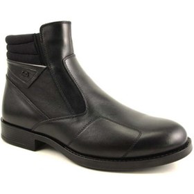 Resim Forelli 31664 Erkek Siyah Deri Comfort Bot 