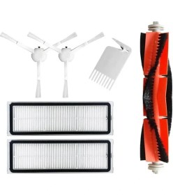 Resim Beyaz Xiaomi Robot Süpürge ve Paspas Seti, Uyumlu, 6'lı Paket 
