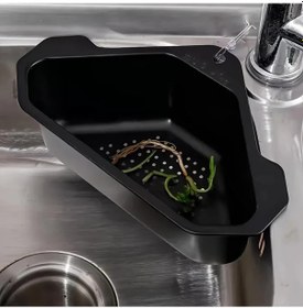 Resim Cordial Siyah 1 Adet 304 Paslanmaz Çelik Evye Filtresi Üçgen Mutfak Lavabo Süzgeci Yemek Artığı Filtre 