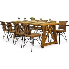 Resim Neiwel İvea Doğal Ahşap Yemek Masası-120-240 Açık Ceviz 