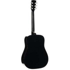 Resim Cort EARTH60BK Akustik Gitar | Siyah - Masif Ladin Kapak 