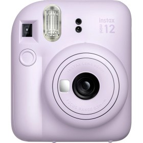 Resim Instax Mini 12 Lila Fotoğraf Makinesi-10'lu Film ve Şeffaf Kılıf Seti 
