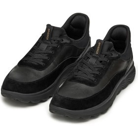 Resim Geox Erkek Siyah U Spherıca Plus A - Nappa+Sued Bağcıklı Kalın Tabanlı Süet Sneaker U56MPA08522C9999 