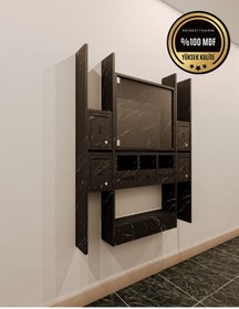 Resim rafineritasarım ELİPS Posta Kutusu MDF 4 ' LÜ SİYAH 