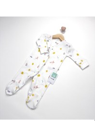 Resim Sezgibaby Künk Kız Bebek Tulum Beyaz 