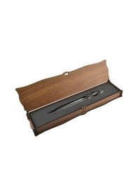 Resim Kafkas Çerkes Kama Zarf Açacağı Ekolejik Gümüş Eskitme Görünümlü Mdf Kutulu 