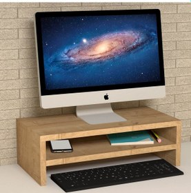 Resim Emkawood Beliz Monitör Yükseltici Laptop Sehpası Safir 