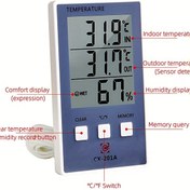 Resim ARTSCAT Dijital Termometre Higrometre İç Mekan/Dış Mekan, LCD Renkli Ekran Sıcaklık ve Nem Monitörü °C/°F Göstergeli, Sensör Probu, Hava İstasyonu, Gerçek Zamanlı İzleme (-58°F ile 158°F Aralığı) 