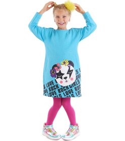 Resim Denokids Mshb&g Girls Love Rock Kız Çocuk Elbise Mavi 