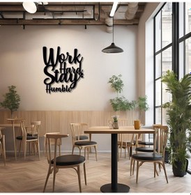 Resim Dekoratif Metal Sanatı Workd Hard Metal Duvar Tablosu İmza 