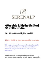 Resim SERENALP El İşçiliği Kedi Köpek Hamster Ginepig Tavşan Beslenme Paspası Mama Altlığı çok amaçlı paspas 