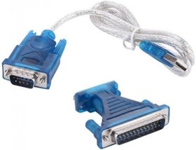 Resim Usb erkek 25 pin çevirici usb paralel çevirici usb com port dönüştürücü 