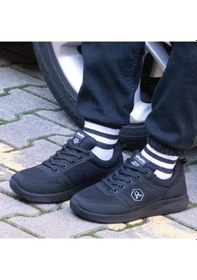 Resim Ghattix Kula Günlük Erkek Spor Ayakkabı Yürüyüş Koşu Siyah Siyah 