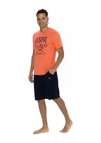 Resim U.s. Polo Assn. Erkek Mercan Şort Takım Mercan 