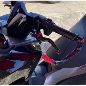 Resim Apec Ps5 Manet Koruma Karbon Desenli-turuncu Dekorlu-mkm23117 