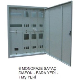 Resim 6 Monofaze Sıva Altı Sayaçlı Pano 