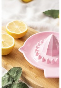 Resim Akrilik Koyu Pembe Limon Sıkacağı Pratik Limon Sıkacağı Pembe 